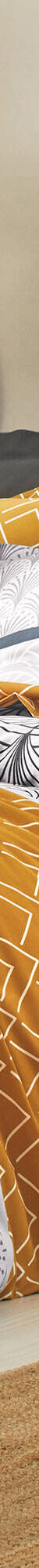 Linge de lit Eddy en coton à motifs graphiques (caramel) Linge de lit Eddy en coton à motifs graphiques (caramel)